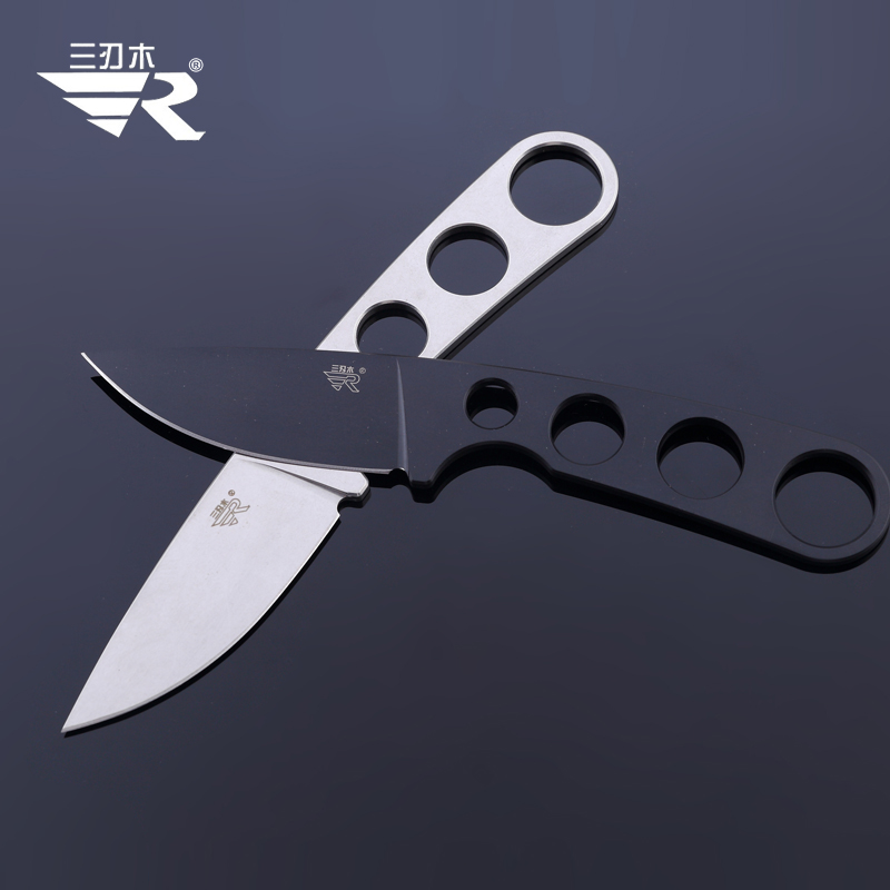 Bushcraft Knife Fixed - Sanrenmu 7130 고정 블레이드 넥 나이프