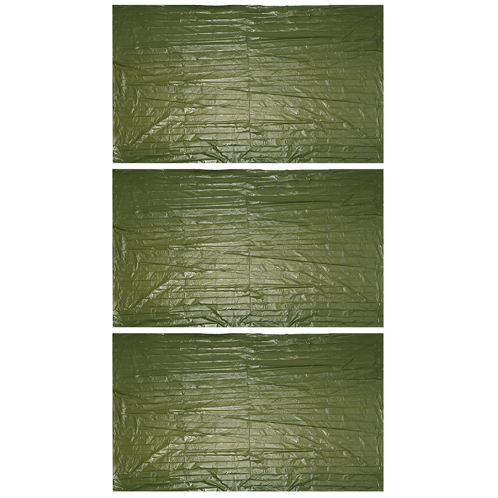 Survival Blanket Reflective - 3개입 야외 비상용 담요 알루미늄 생존용