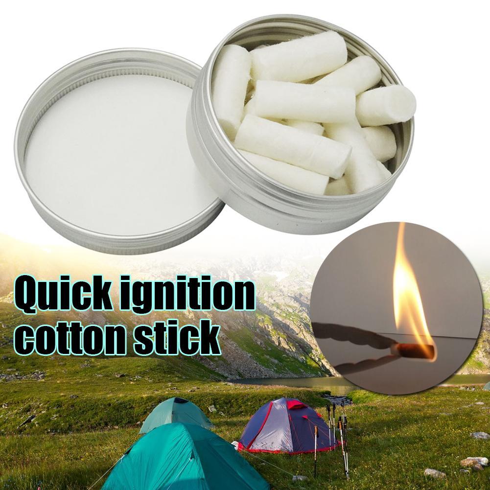Fire Starting Kit - 12pcs 야외 캠핑 파라핀 왁스 생존