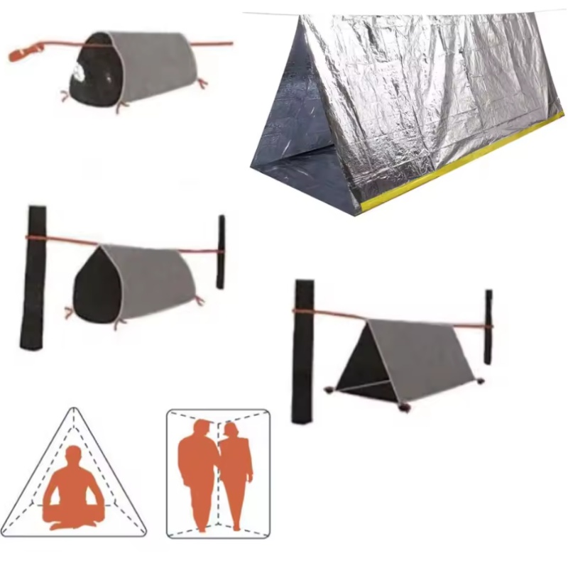 휴대용 2인용 비상 생존 텐트, 방수 방풍 마일러 단열 - Emergency Mylar Tent 리뷰 및 가격
