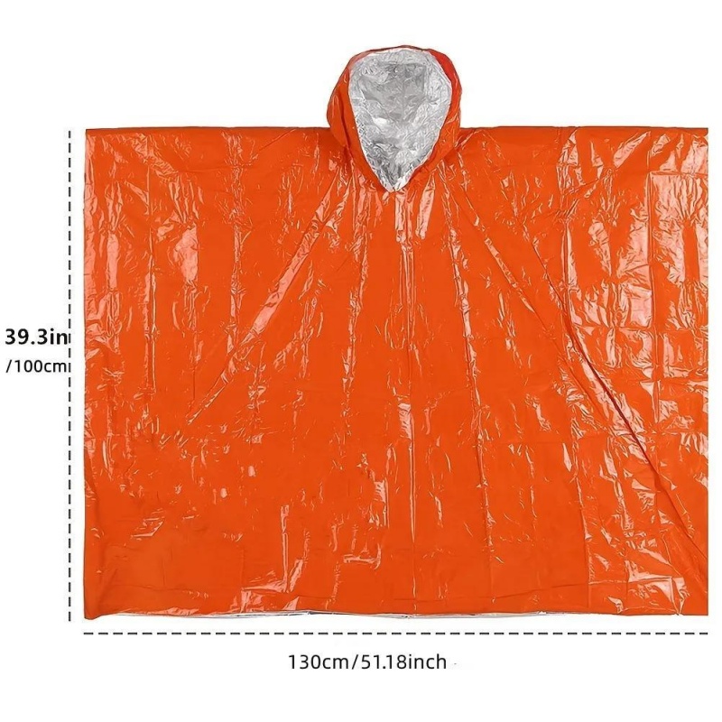 휴대용 비상용 판초 4종 세트, 열반사 단열 우비 담요 - Survival Blanket Reflective 리뷰 및 가격