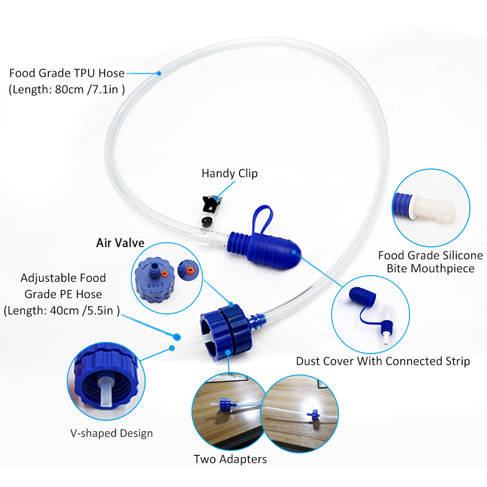 더블 어댑터가있는 물병 마시는 튜브 수화 시스템 사이클 - Fishing Kit Compact 리뷰 및 가격